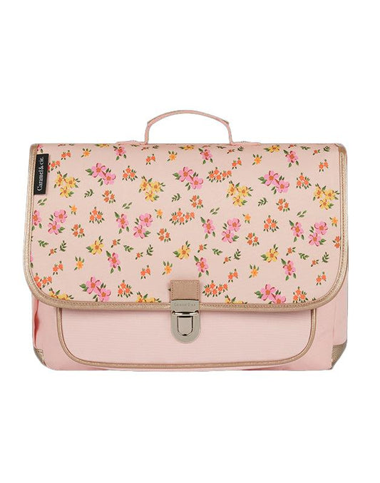 Cartable moyen Liberty rose