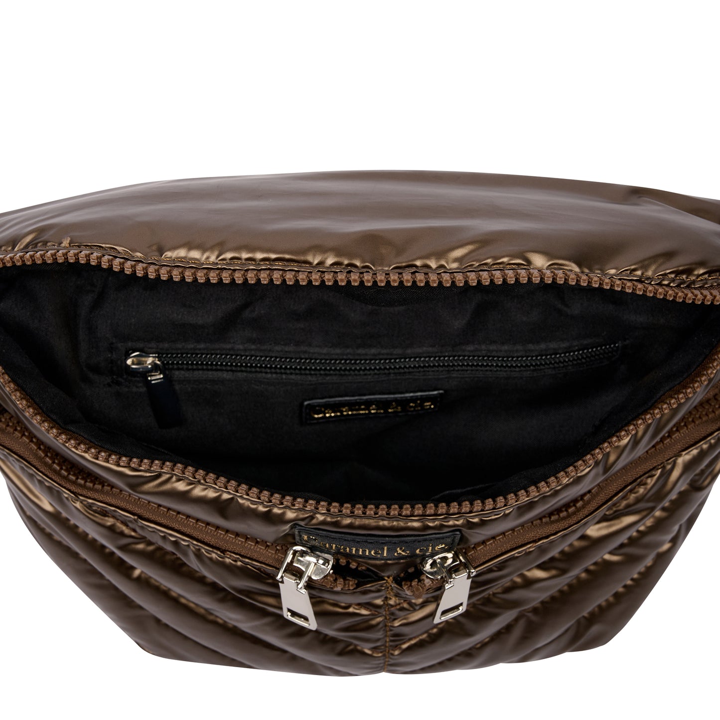 Sac Bandoulière Zippé Marron