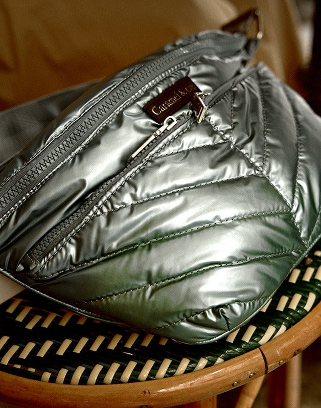 Sac Bandoulière Zippé Bleu émeraude
