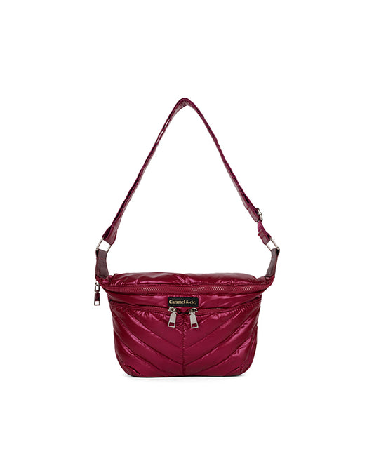 Sac Bandoulière Zippé Garnet