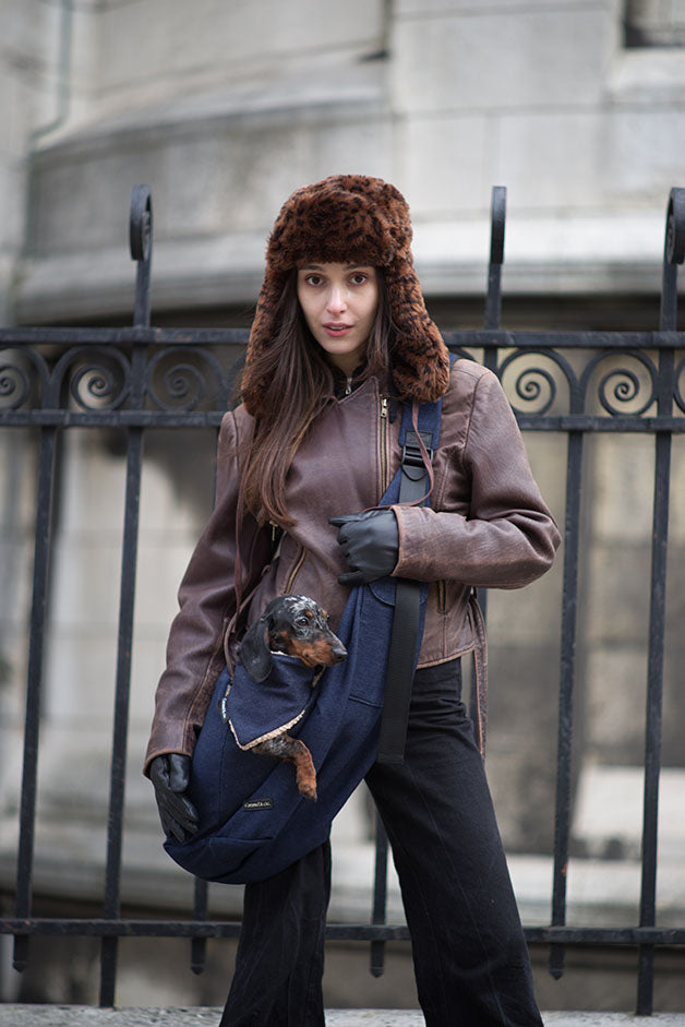 Bandana pour chiens et chats  - Denim bleu Caramel & cie