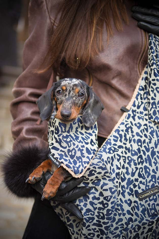 Bandana pour chiens et chats  - Léopard gris Caramel & cie