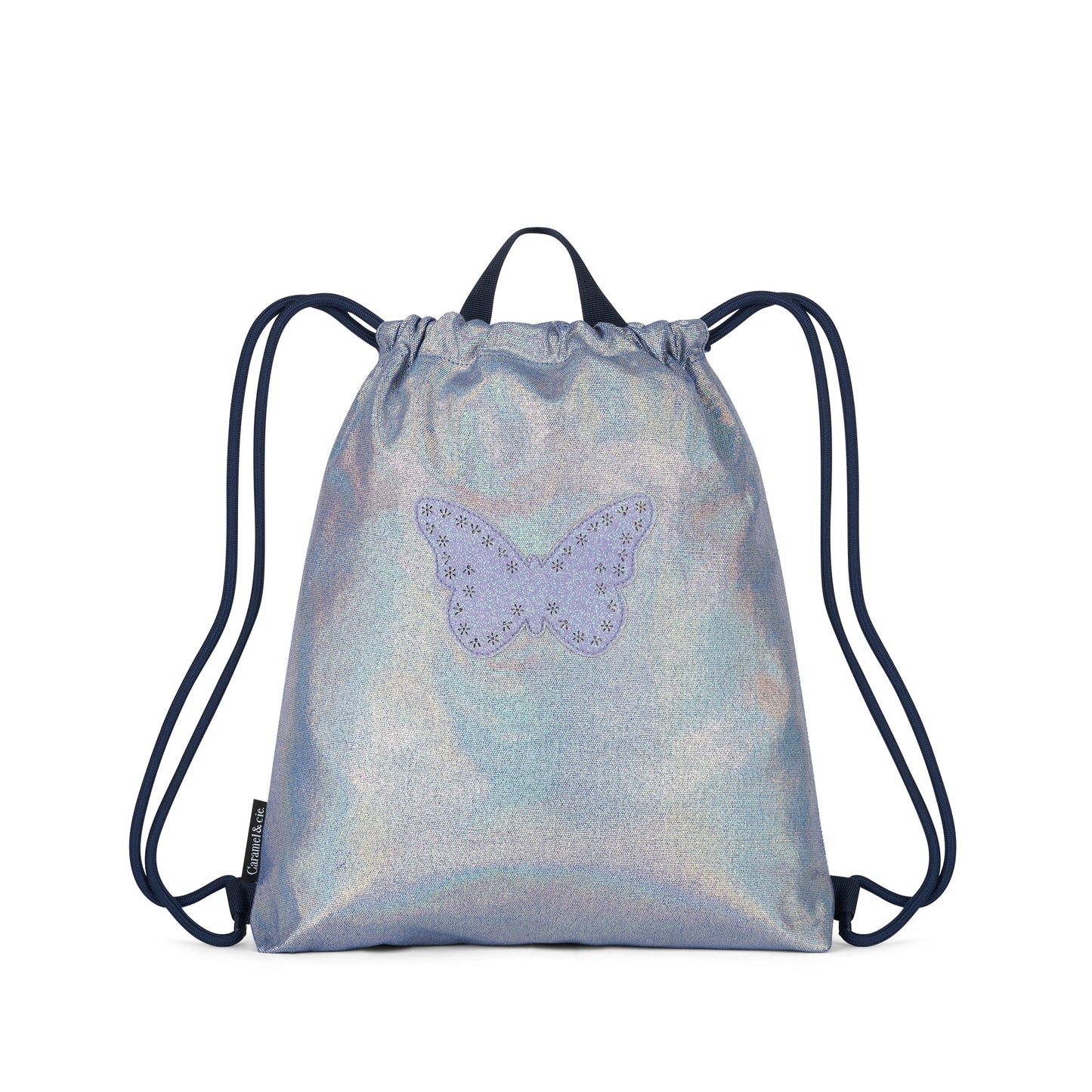 Sac de gymnastique Papillon irisé bleu