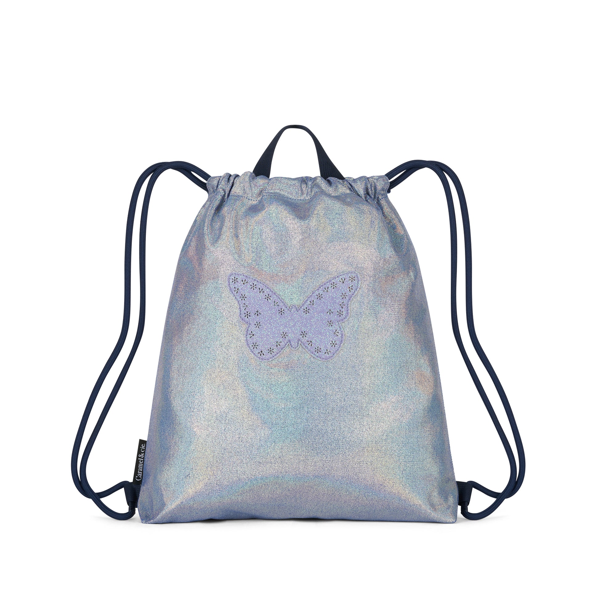 Sac de gymnastique Papillon irisé bleu