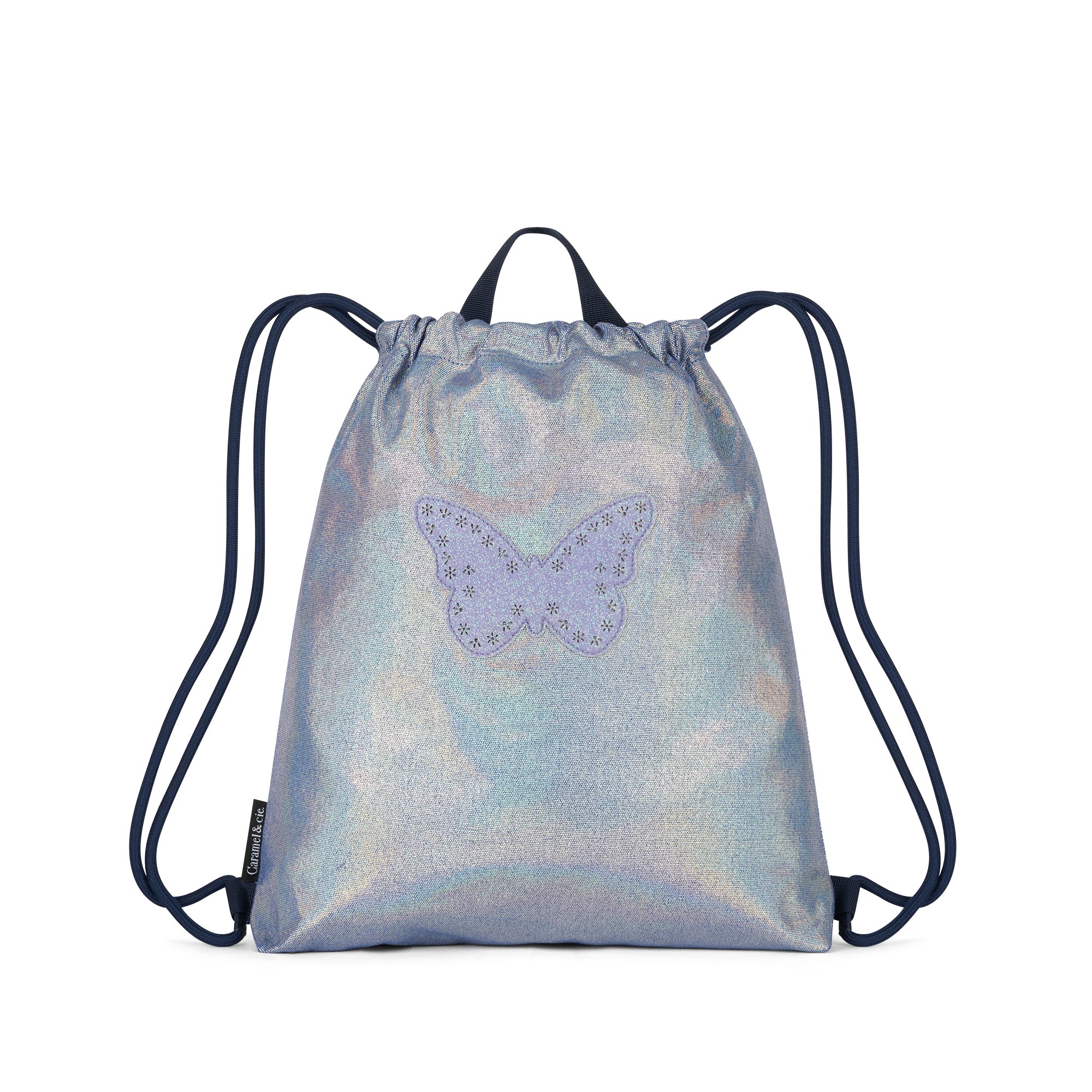 Sac de gymnastique Papillon irisé bleu