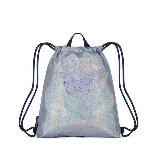 Sac de gymnastique Papillon irisé bleu