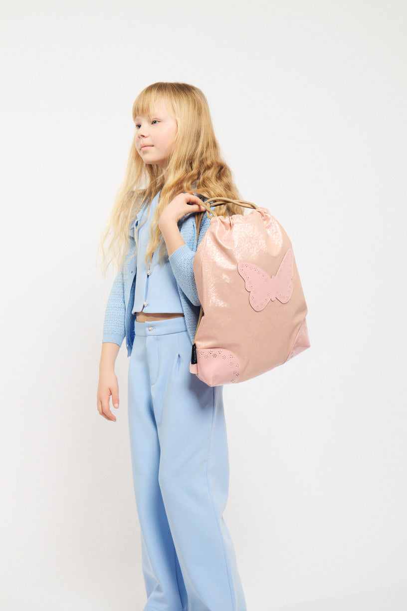 Sac de Gym Pearl Blush Oxford – Élégant et Raffiné Caramel & cie