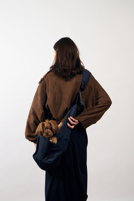 Sac de transport pour chiens et chats – Denim bleu
