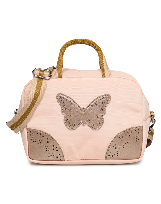 Sac repas Papillon rose