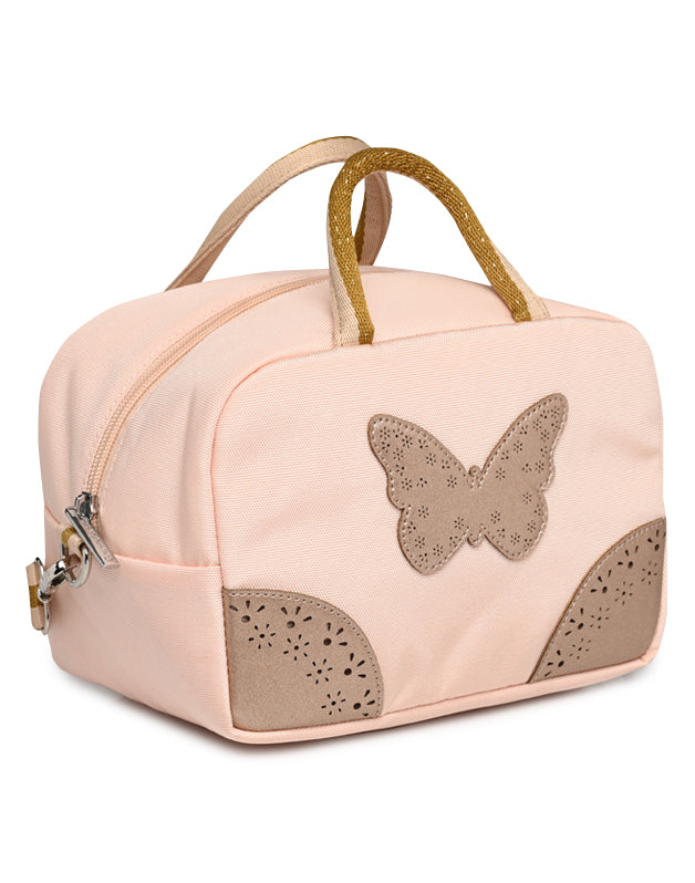 Sac repas Papillon rose