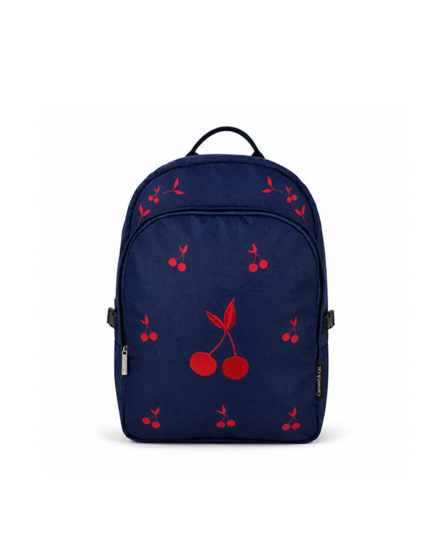 Blue Velvet Cherries Large Backpack – Practical and Iconic
