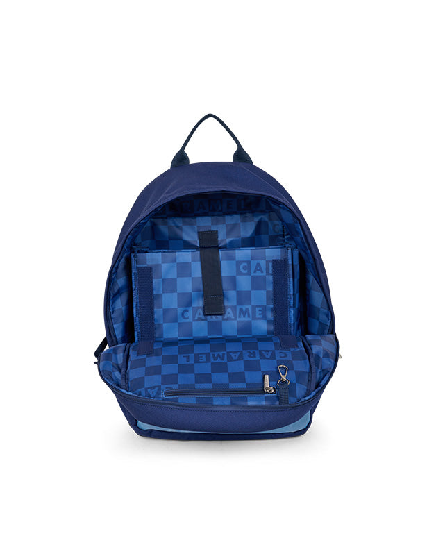 Blue Velvet Cherries Large Backpack – Practical and Iconic