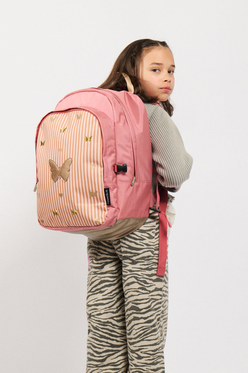Grand Sac à Dos Sonata Rose – Grande Capacité et Élégant Caramel & cie