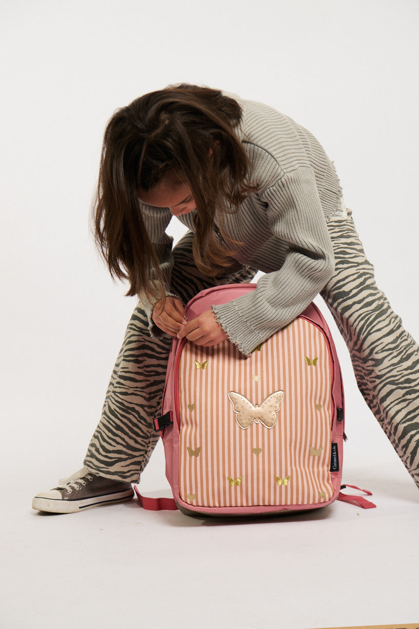 Grand Sac à Dos Sonata Rose – Grande Capacité et Élégant Caramel & cie