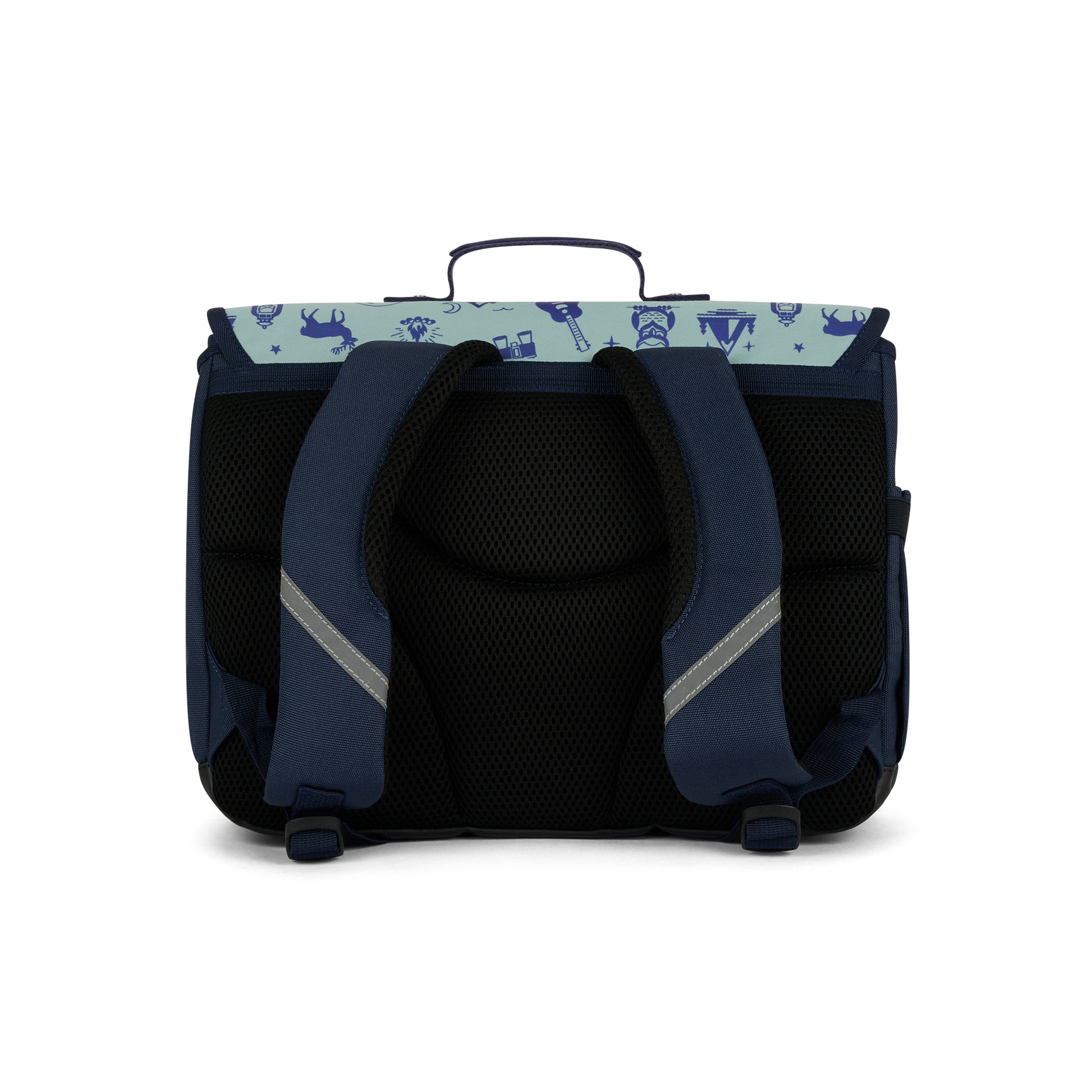 Cartable moyen Wild Trip Bleu
