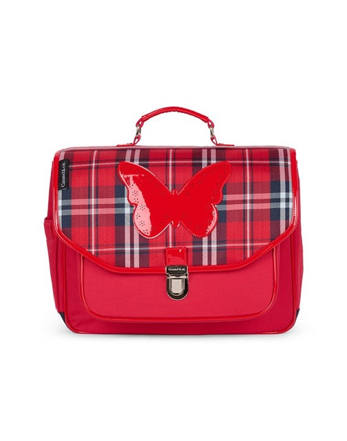 Cartable Butterfly Clan Tartan Caramel & cie