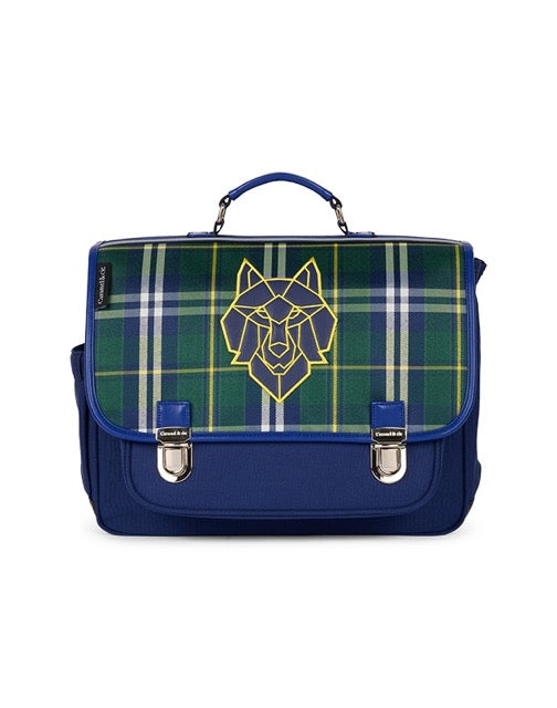 Cartable Wolf Clan Tartan Caramel & cie