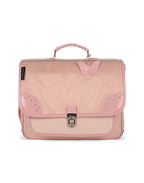 Cartable Pearl Blush Oxford Rose 38cm – Élégant et Raffiné Caramel & cie