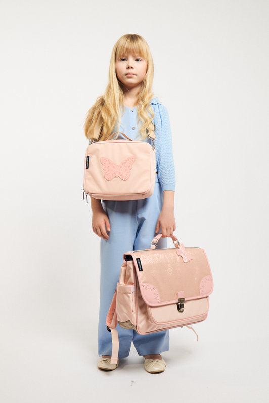 Cartable Pearl Blush Oxford Rose 38cm – Élégant et Raffiné Caramel & cie