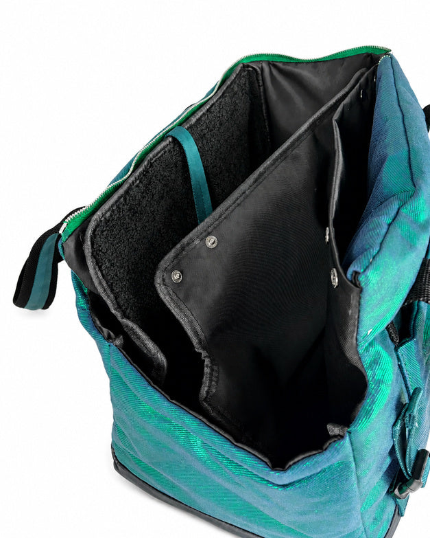 Intérieur du Pet City Bag avec doublure molletonnée amovible