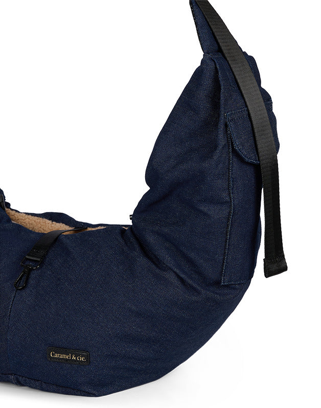 Sac de promenade pour votre animal de compagnie  - Denim bleu