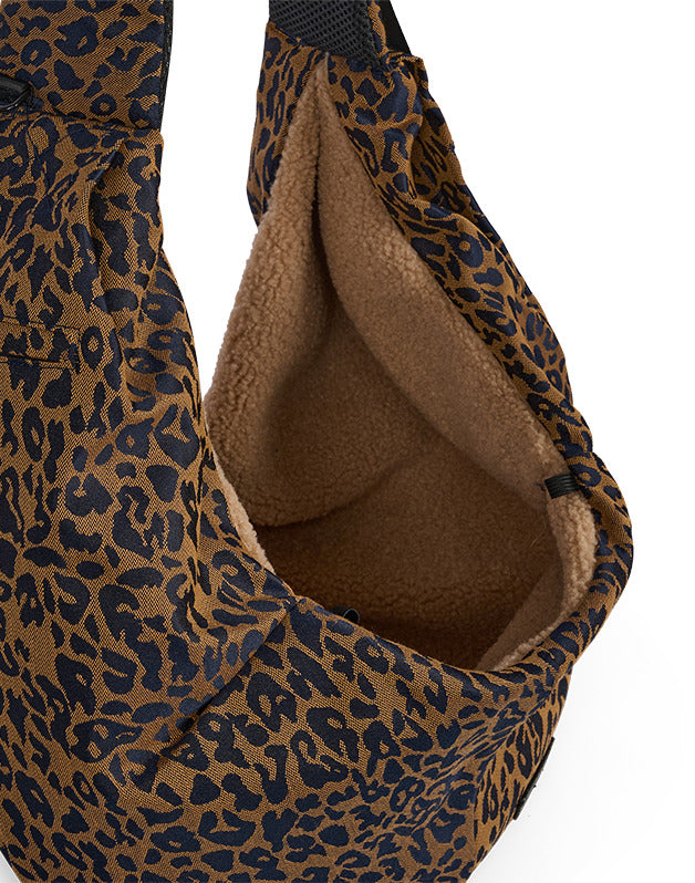 Sac de promenade pour animaux Camel Leopard