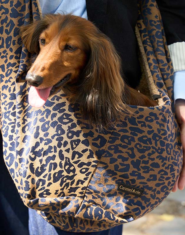 Sac de promenade pour animaux Camel Leopard