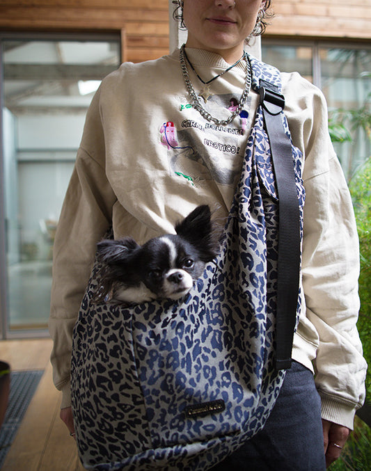 Carrier bag for dogs and cats – Grey Leopard
