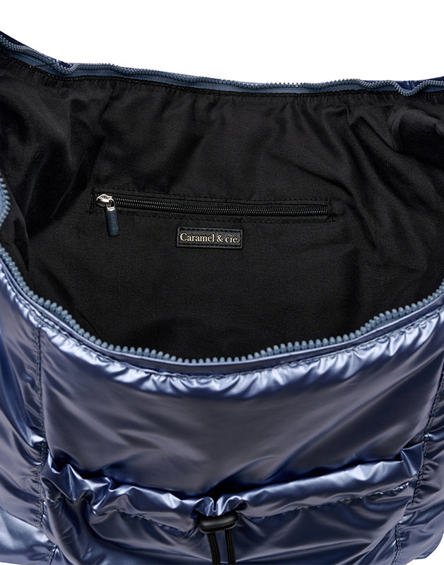 Grand sac besace bandoulière Steel Blue