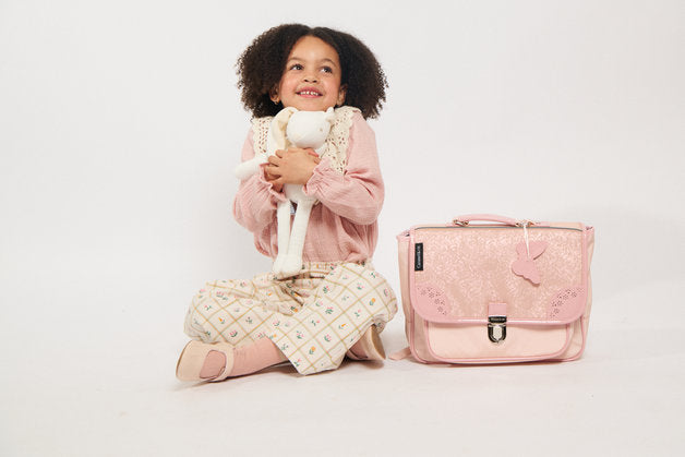 Cartable Pearl Blush Oxford Rose 32cm – Élégant et Raffiné Caramel & cie