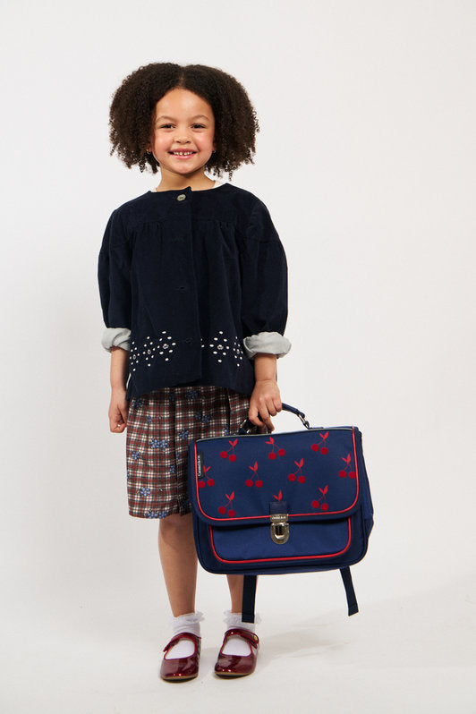 Cartable Velvet Cherries 32cm – Classique et Iconique Caramel & cie