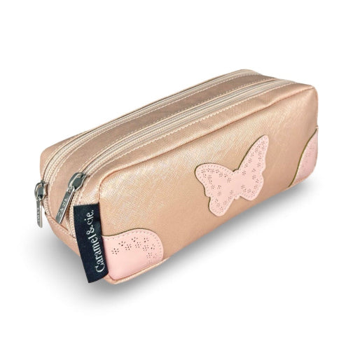 Trousse Double Pearl Blush Oxford – Élégante et Raffinée Caramel & cie
