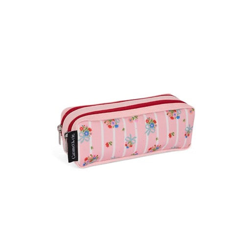 Trousse Double Coral Blossom – Fleurie et Graphique Caramel & cie