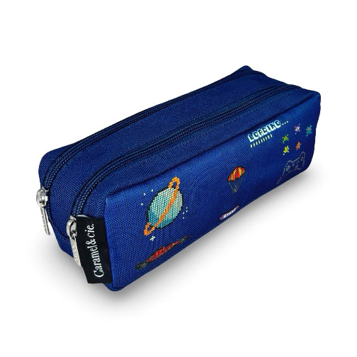 Trousse Double Pixel Art – Esprit Gaming Rétro Caramel & cie