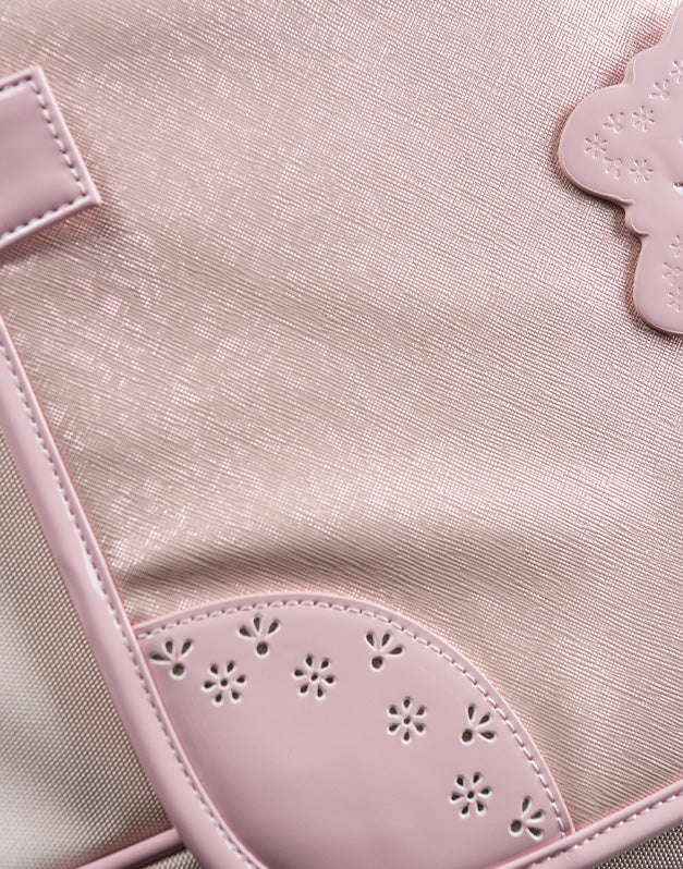 Cartable Pearl Blush Oxford Rose 38cm – Élégant et Raffiné Caramel & cie